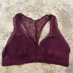 Victoria's Secret Deep Purple Lace Bralette